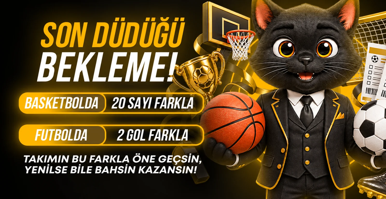 Basketbolda 20 sayı, futbolda 2 gol farkı kampanya duyurusu